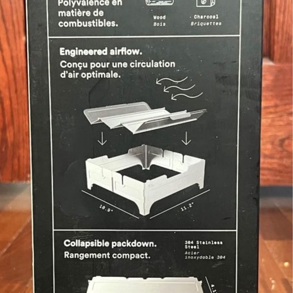 Wolf + Grizzly Firesafe Collapsible Stainless Steel Fire Pit. New in box. - Picture 6 of 10